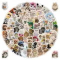 103pcs cute cat stickers pack, funny cartoon pet animal waterproof decals for phone laptop - Cute Cat / 103 Pieces/Pack / Colorful