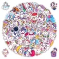 50 Pcs Cute Cartoon Unicorn Stickers Waterproof Vinyl Decals for Kids DIY Scrapbook Laptop - 50Pcs Cute Unicorn