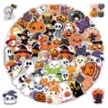 Cute Halloween stickers waterproof cartoon ghost pumpkin decals for laptop and water bottle - Halloween Stickers