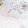 Perle strass Joyeux Anniversaire decoration de gateau pour fete evenement dessert table topper - Perle Strass Multicolore Happy Birthday