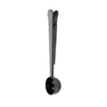 Stainless steel coffee scoop with bag clip, black kitchen measuring spoon for baking coffee. - Black