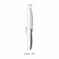Stainless steel steak knife table knife with serrated blade, durable kitchen cutlery tool. - 22.3x1.7cm / Silver Steak Knife