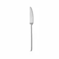 Stainless steel dinner knife with dimension specs, durable steak knife for restaurant dining. - Dinner Knife / Silver