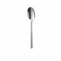 Stainless steel hammered dessert spoon, western tableware 20.3cm length for dining table. - Dinner Spoon / Silver