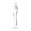 Stainless steel dinner fork, elegant brushed finish table fork for kitchen and restaurant use. - Dinner Fork / Silver