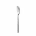 Stainless steel hammered dinner fork, 20.5cm length with elegant textured handle design. - Dinner Fork / Silver
