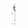 Stainless steel western dining spoon with compact size, modern minimalist tableware design. - Tea Spoon / Silver