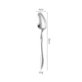 French luxury style 304 stainless steel dinner spoon, elegant tableware design, 20cm length. - Dinner Spoon