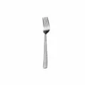 Hammered stainless steel dinner fork, elegant table cutlery for home and hotel use. - Dessert Fork / Silver
