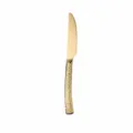 Gold stainless steel steak knife with honeycomb handle variant 23.3cm long tableware - Dinner Knife / Gold