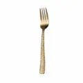 Gold stainless steel hammered dinner fork 20.3cm luxury western tableware single piece - Dinner Fork / Gold
