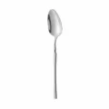 Stainless steel dinner spoon with slim waist design, 20cm long 4cm wide table spoon for hotel. - Silver Spoon