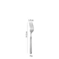 Fourchette de table en acier inoxydable design colonne romaine 14.2cm ustensile - Fourchette à thé