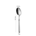 Cuillère à soupe en acier inoxydable avec manche colonne romaine, couvert élégant pour hôtel. - Cuillères