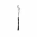 Stainless steel fork with marble handle, 14cm length and 1.5cm width, lightweight 14g dining tool. - Tea Fork / Marble Grain Silver