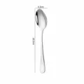 Stainless steel pointed spoon variant, size 20.2x4.3cm, weight 47.1g, durable table flatware. - No.1 Pointed Spoon