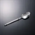 Stainless steel western dining spoon with decorative bead handle, length 20cm. - Silver Spoon
