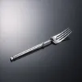 Stainless steel western dinner fork with decorative ball handle, silver table cutlery fork. - Silver Dinner Fork