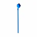 Blue 304 Stainless Steel Cherry Blossom Straw Spoon Long Handle Stirring Bar Drinkware - Cherry Blossom Straw Spoon / Blue