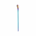 Long handle 304 stainless steel mixing spoon, rainbow color, ice cream and coffee spoon. - Rainbow Ice Spoon (Short 19cm) / AB Color