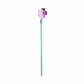 Cuillère paille en acier inoxydable fleur de cerisier long manche mélangeur coloré. - Cuillère Paille Fleur de Cerisier / Coloré