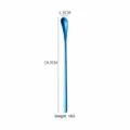 Long handle 304 stainless steel stirring spoon blue coffee bar dessert ice spoons - Blue Ice Spoon (Short 19cm) / Blue
