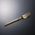 Gold Stainless Steel Dinner Fork Elegant Western Tableware Long Handle Cutlery 20.5cm - Gold Fork