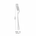 Stainless steel dinner fork, single table fork, 17.1cm tableware, kitchen dining tool item. - No. 3 Fork