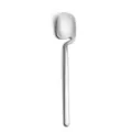 Minimalist stainless steel coffee spoon with cup hanging design, sleek matte finish. - Dinner Spoon / Silver