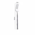 Stainless steel bamboo handle fork, elegant western table cutlery single variant. - Dinner Fork / Silver