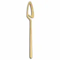 Gold stainless steel dessert knife, creative hanging cup design, elegant tableware. - Dinner Knife / Gold