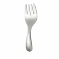 Stainless steel short handle mini fork tableware kids fruit dessert fork lightweight - Fork / Silver