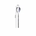 Cuillère à café en acier inoxydable avec poignée bambou 14.5cm vaisselle de cuisine - Cuillère à Thé / Argent