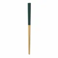 Modern Chinese style 304 stainless steel chopsticks, luxury gold and green square chopstick set. - Dark Green Gold Chopsticks