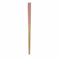 Stainless steel square chopsticks with pink and gold finish 23.5cm household tableware - Pink Gold Chopsticks