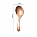 Rose gold short handle stainless steel spoon mini portable coffee dessert spoon 10.3cm - Spoon / Rose Gold