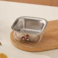 Panier de lavage de légumes carré à double couche en acier inoxydable pour la cuisine - Apple Sister
