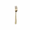 Gold hammered stainless steel dinner fork 18cm table fork for western dining table - Dessert Fork / Gold