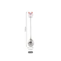 Stainless steel cute monster cartoon coffee spoon, durable stirring spoon with character. - White Spoons / White