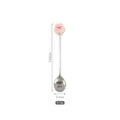 Cute 304 stainless steel mixing spoon with kawaii pink cartoon doll design for coffee and desserts. - Pink Rabbit Spoon / Pink
