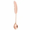 Rose gold stainless steel feather handle coffee spoon and sweet dessert stirring tool. - Spoon / Rose Gold
