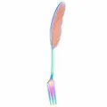 Fourchette plume en acier inoxydable 304 style ins cuillère à dessert 16cm - Fourchette / Coloré