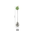 Cute funny stainless steel mixing spoon with green monster charm, 13cm long cocktail stir. - Green Bear Spoon