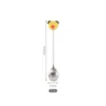 Cute cartoon stainless steel mixing spoon with fluffy dog handle, perfect for coffee and cocktails. - Yellow Spoon