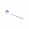 Stainless steel cosmos flower spoon short handle cute coffee dessert mixing spoon 12.5cm - Short Cosmos / 125mm / Silver
