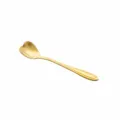 Gold heart shaped coffee spoon sweet dessert stirring spoon tableware accessory item. - Short Heart / 125mm / Gold