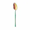 Rainbow stainless steel dinner spoon with slender handle, 20cm long, 35g lightweight. - Colored Dinner Spoons