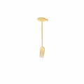 Gold stainless steel little fish dessert fork cute coffee spoon tableware decor 13.5cm - Gold Little Fish Fork / Gold