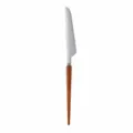 Wooden handle steak knife, stainless steel table knife with ergonomic grip, 22.5cm dining cutlery. - Dinner Knife / Pear Wood Handle