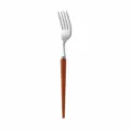 Wooden Handle Stainless Steel Fork Kitchen Cutlery Tableware Variant Brown 20cm - Dessert Fork / Pear Wood Handle